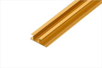 楚雄航空纤维墙咔铝合金带灯中条（钛金氧化）